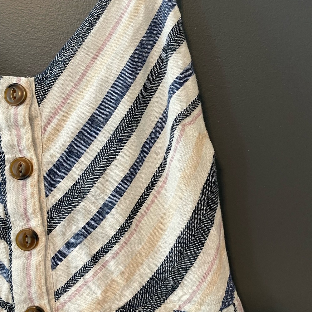 Universal Thread Midi Striped Dress. Nap dress. Large. Cozy soft linen. - Picture 3 of 3